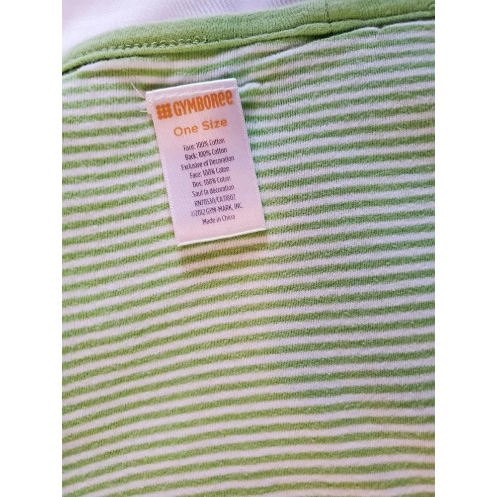 Gymboree Vintage‎ Baby Blanket Caterpillar Green Striped Rare